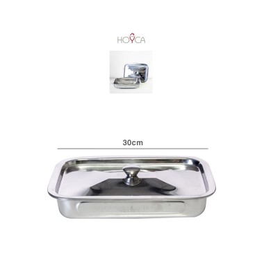 Assadeira Inox com Tampa