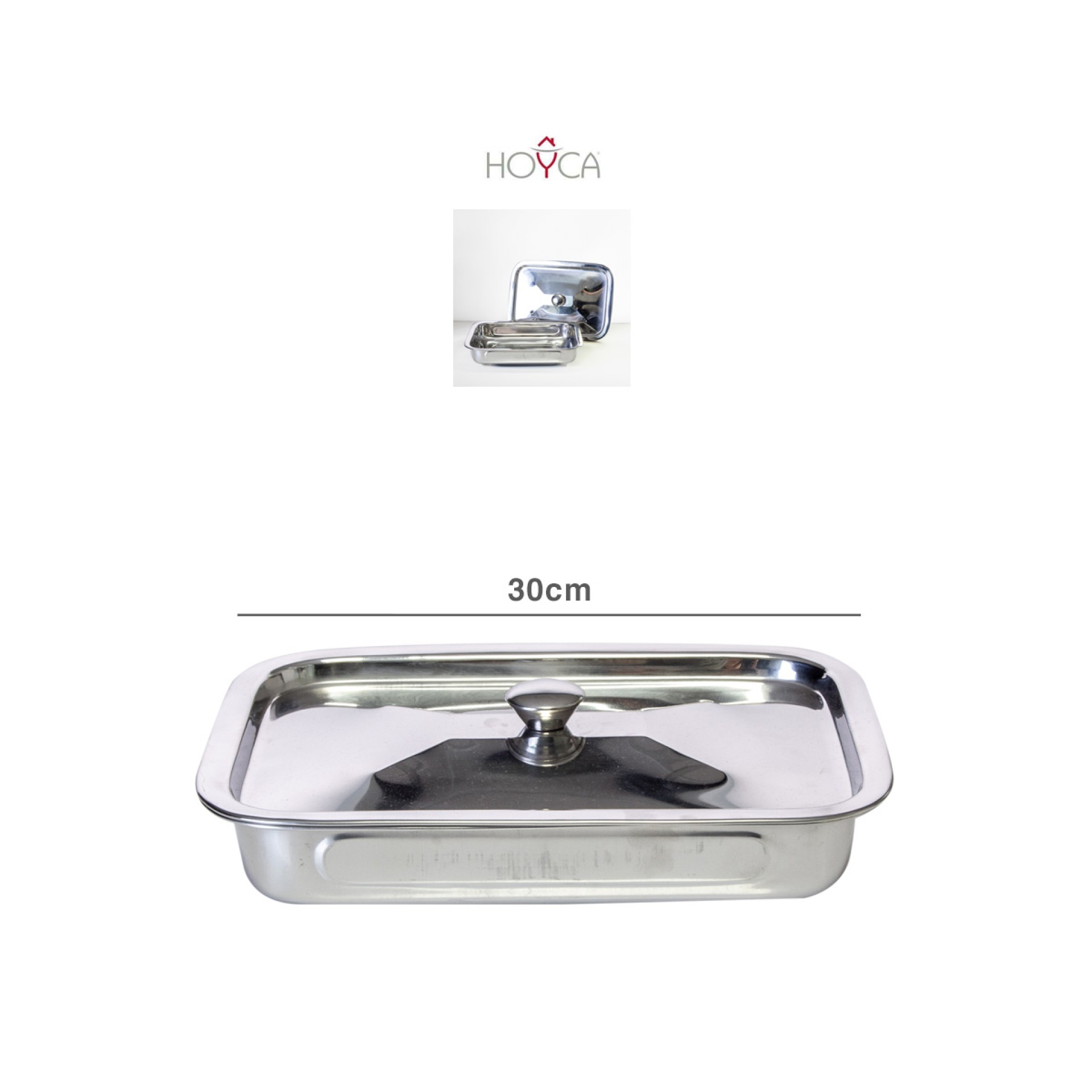 Assadeira Inox com Tampa