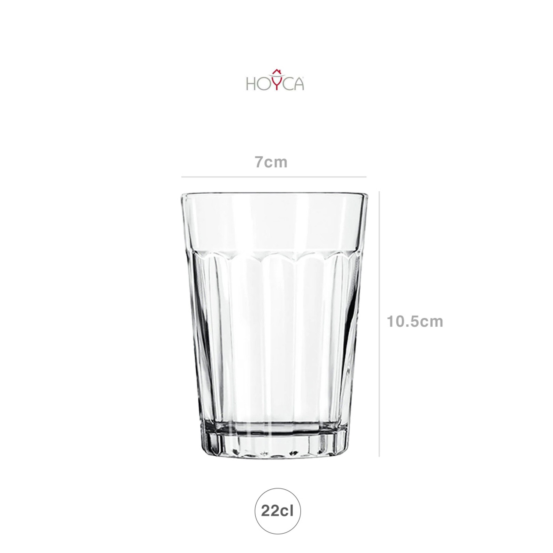 Copo Crisal Galão 22cl 7X10.5cm
