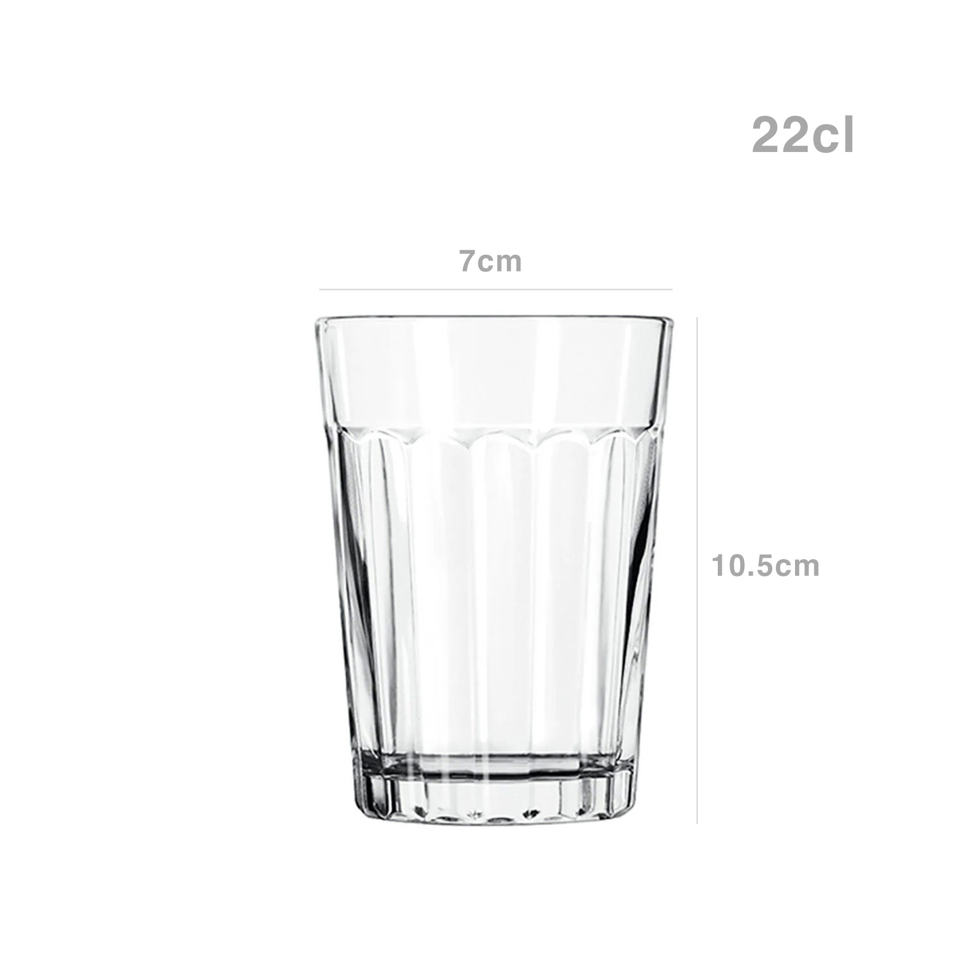 Copo Crisal Galão 22cl 7X10.5cm