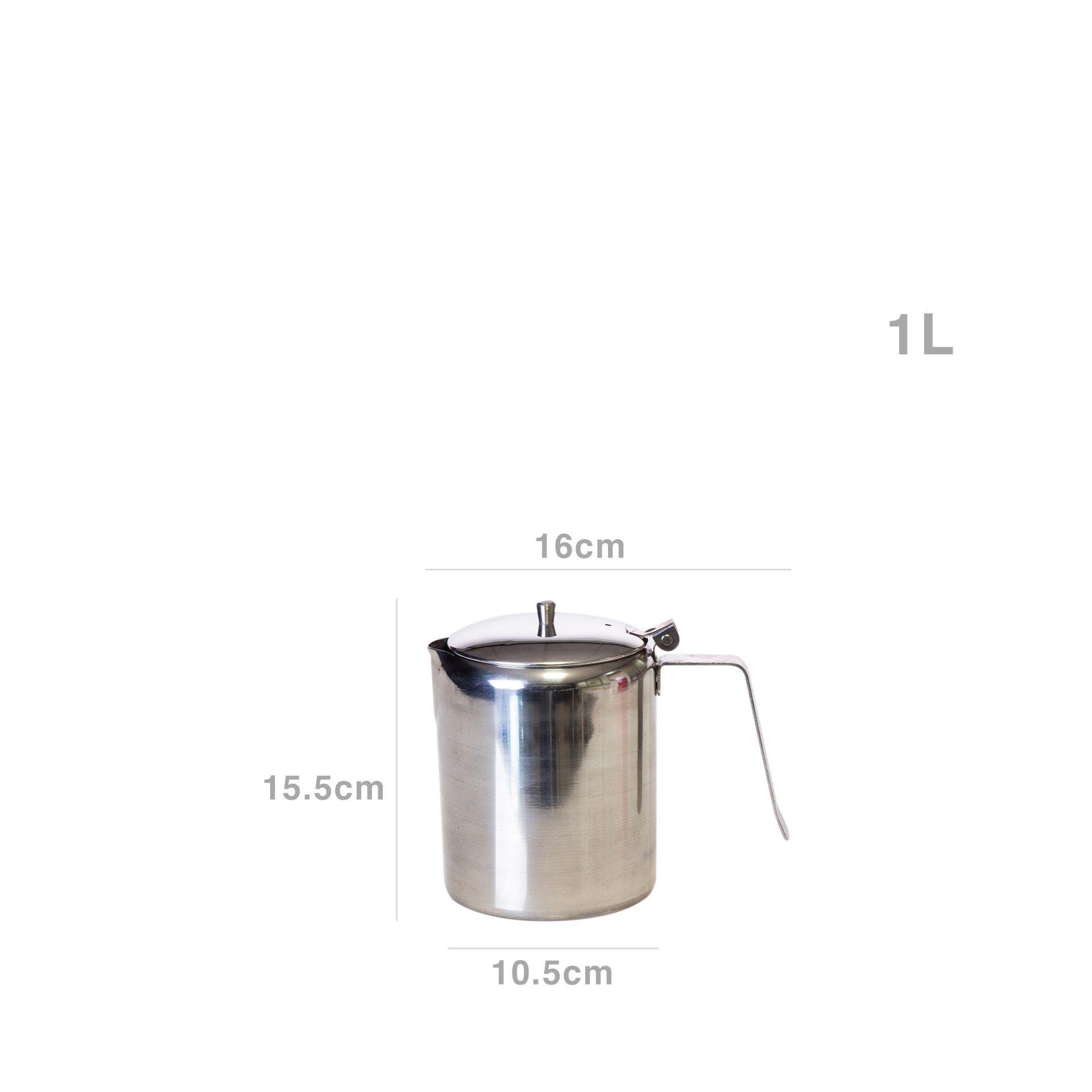 Cafeteira Inox Ibiza 1000ml 10.5X16X15.5cm