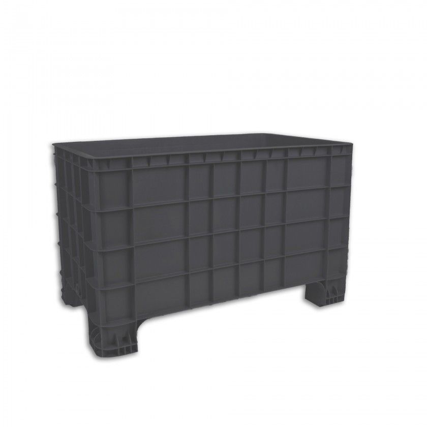Contentor Palete Fechado Cinzento 250l 100X60X65cm Contentor Palete Fechado Cinzento 250l 100X60X65cm