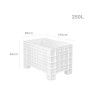 Contentor Palete Perfurado 250l 100X60X65cm Contentor Palete Perfurado 250l 100X60X65cm