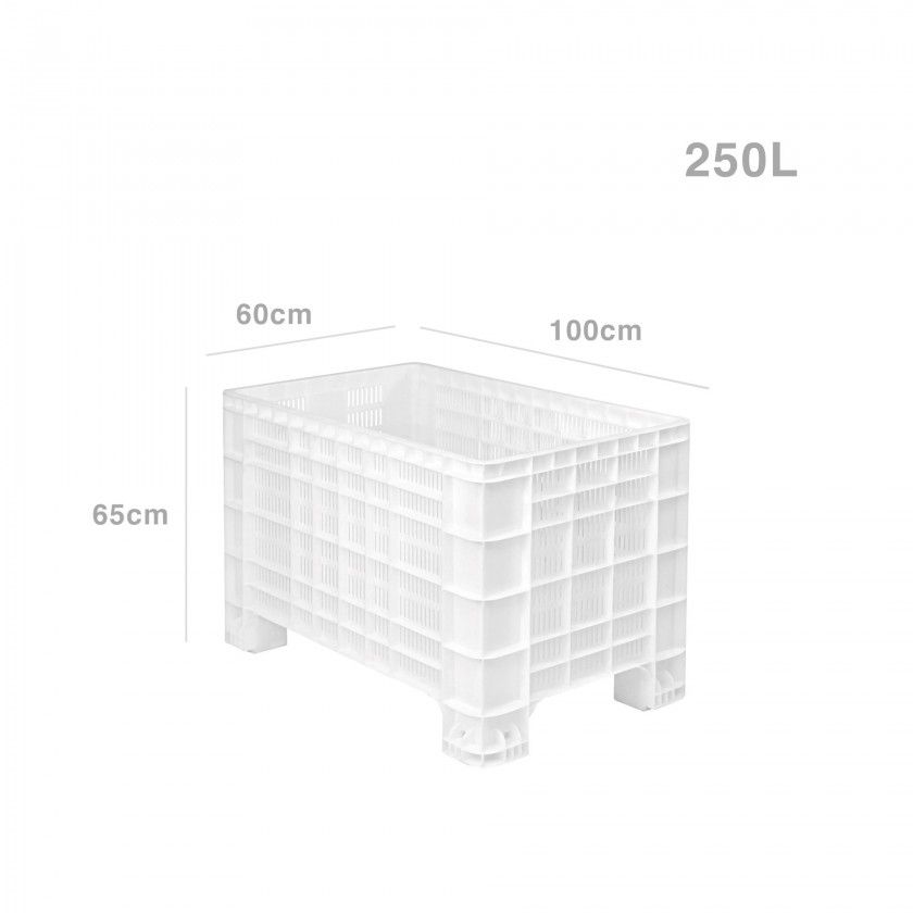 Contentor Palete Perfurado 250l 100X60X65cm Contentor Palete Perfurado 250l 100X60X65cm
