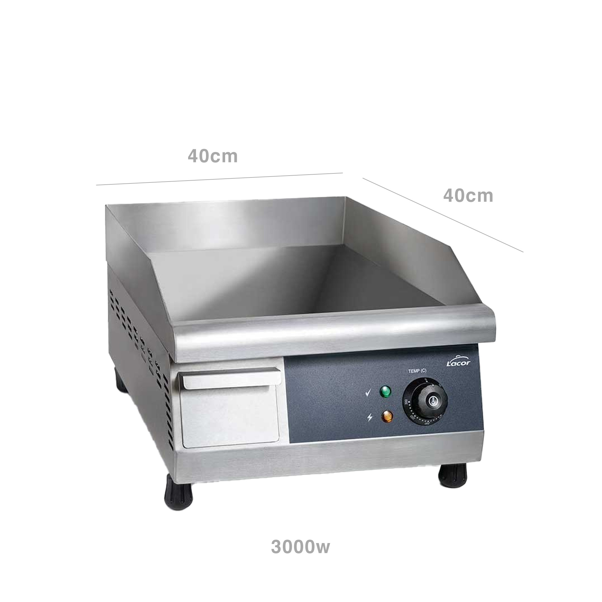 Placa Grill Profissional 3000W 40X40cm