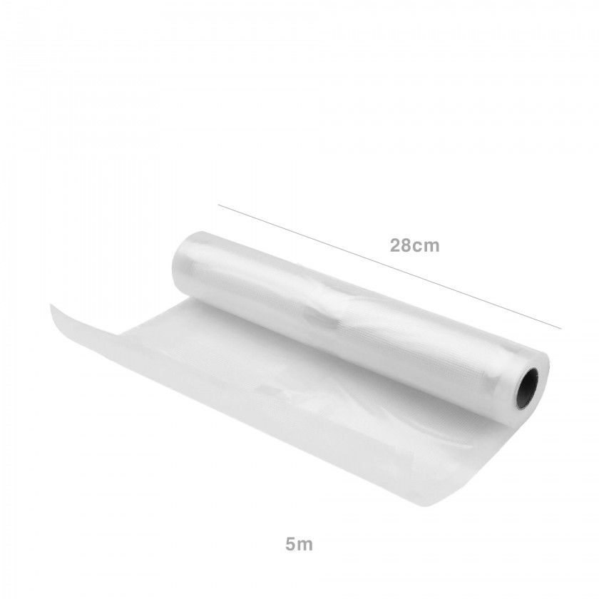 Bobina Manga Plástico Vácuo 105 Micras 28cmX5m Bobina Manga Plástico Vácuo 105 Micras 28cmX5m