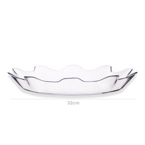 Prato Vidro Splash Incolor 32cm - Image product