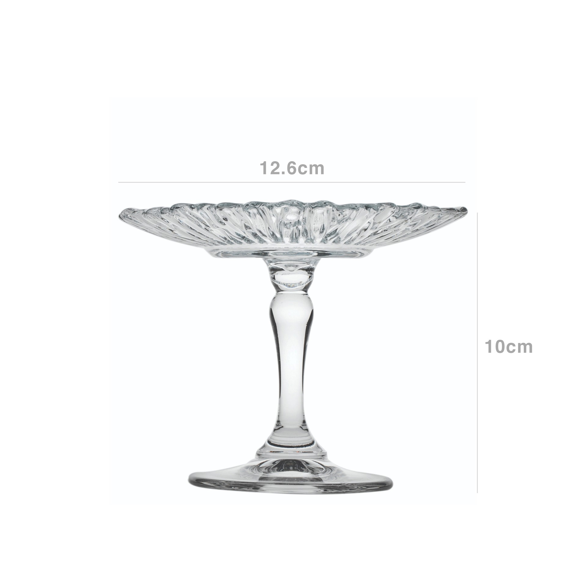 Prato Mini Patisserie com Pé Redondo 12.6X10cm