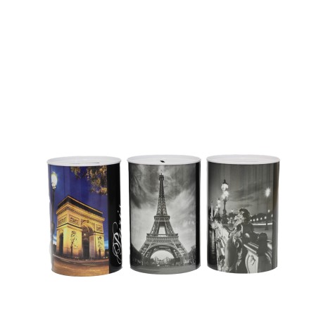 Mealheiro Lata Paris Redondo 8X12.5cm - Image product