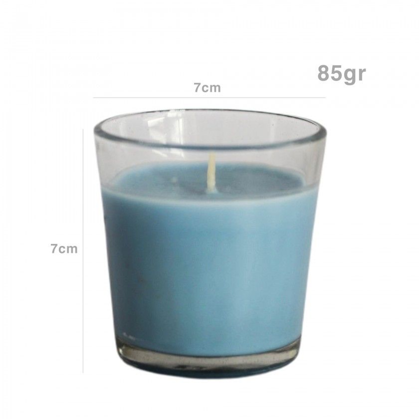 Vela Perfumada Copo Vidro 85gr 7X7cm