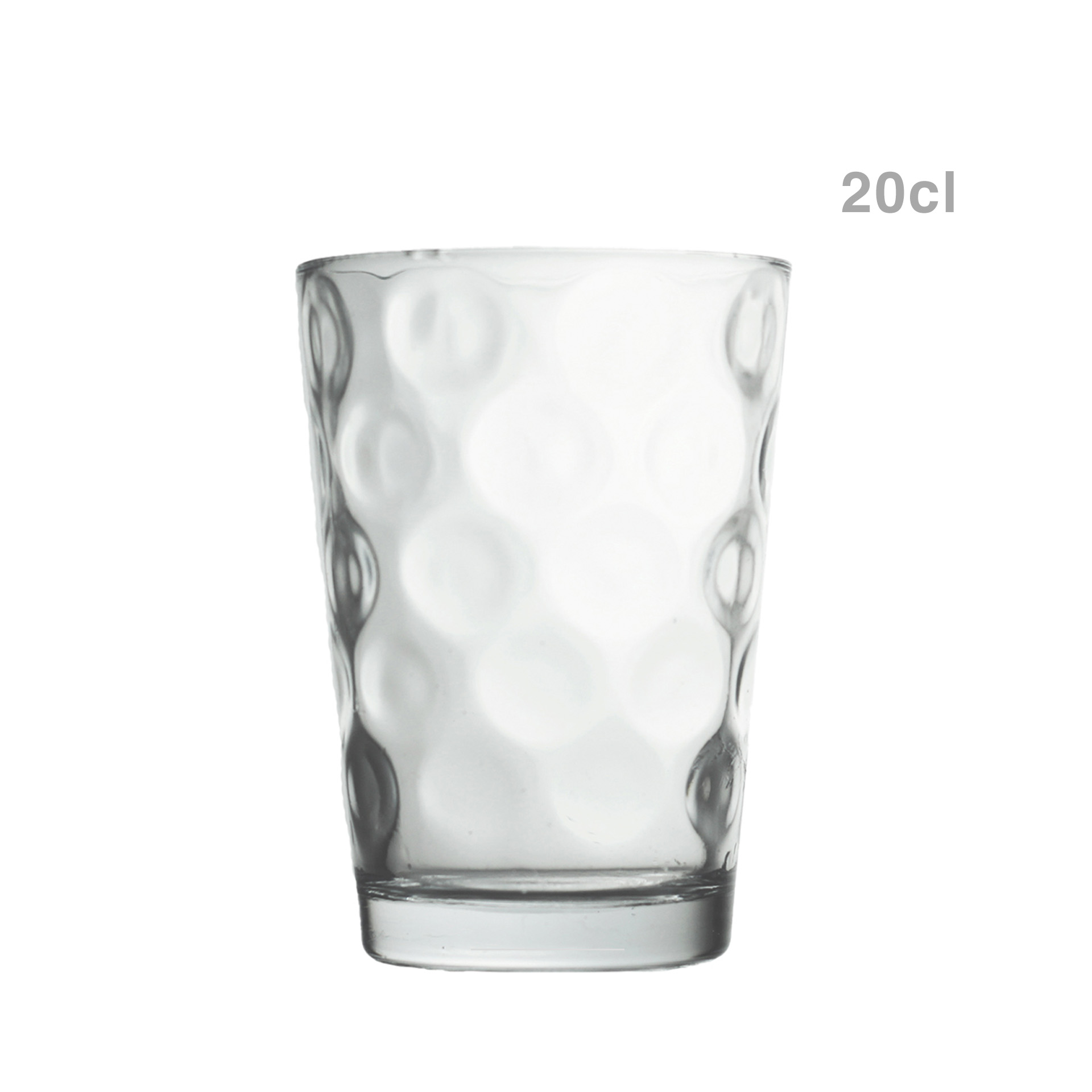 Copo Vidro Rings sem Pé 200ml Pack 6