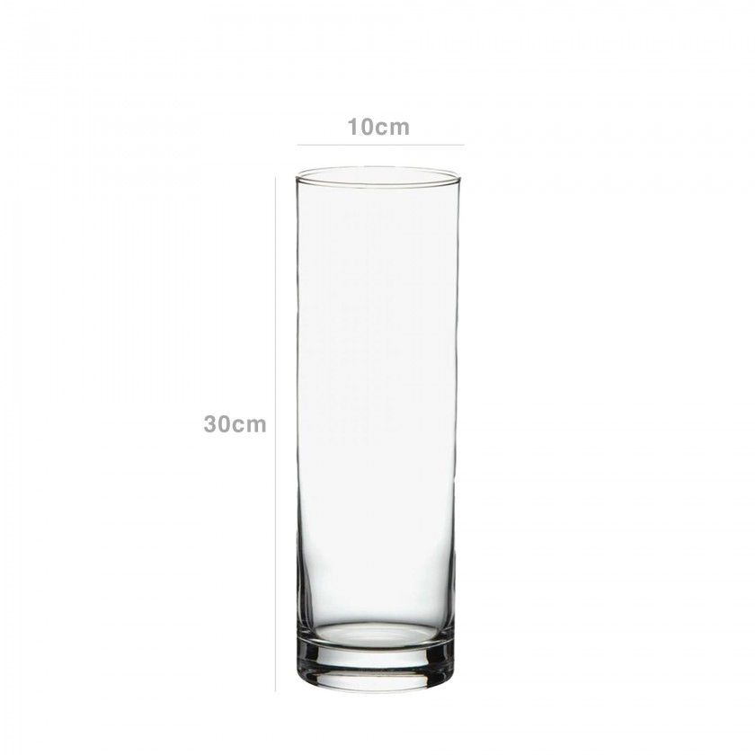 Jarra Vidro Redonda 10X30cm