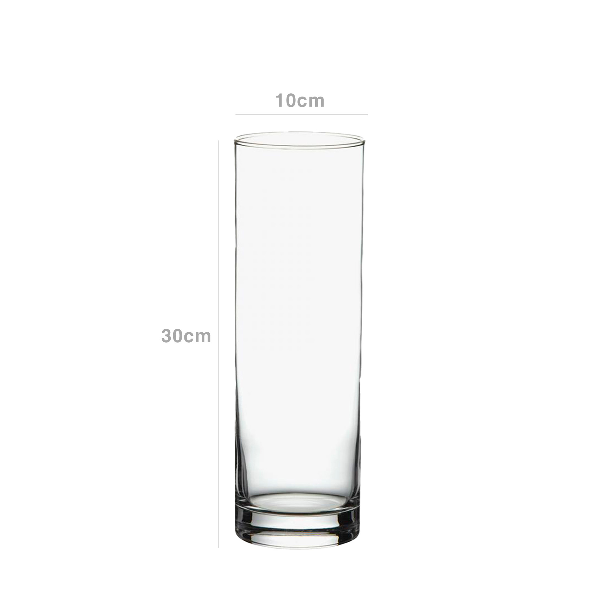 Jarra Vidro Redonda 10X30cm