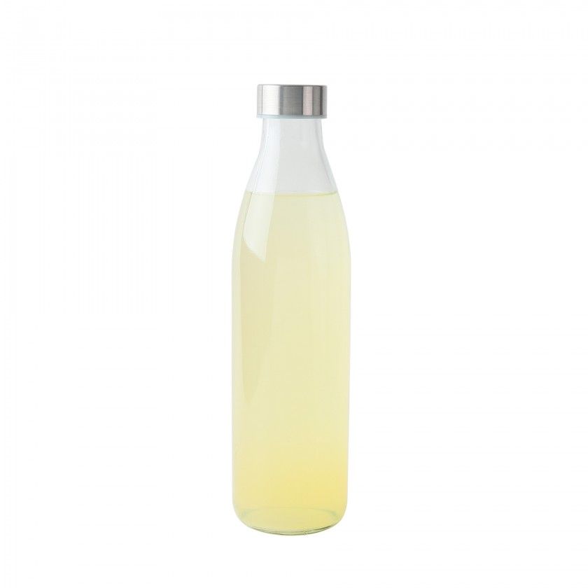 Garrafa Vidro Tampa Metal Redonda 800ml 7.2X28cm Garrafa Vidro Tampa Metal Redonda 800ml 7.2X28cm