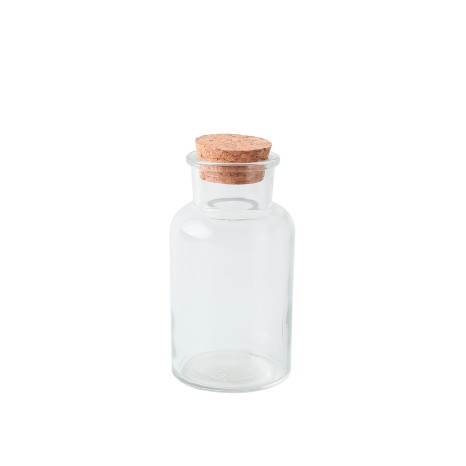 Garrafa Vidro Tampa Cortiça Redonda 250ml 7X13.5cm - Image product