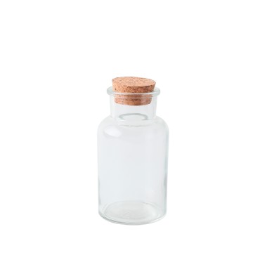 Garrafa Vidro Tampa Cortiça Redonda 250ml 7X13.5cm