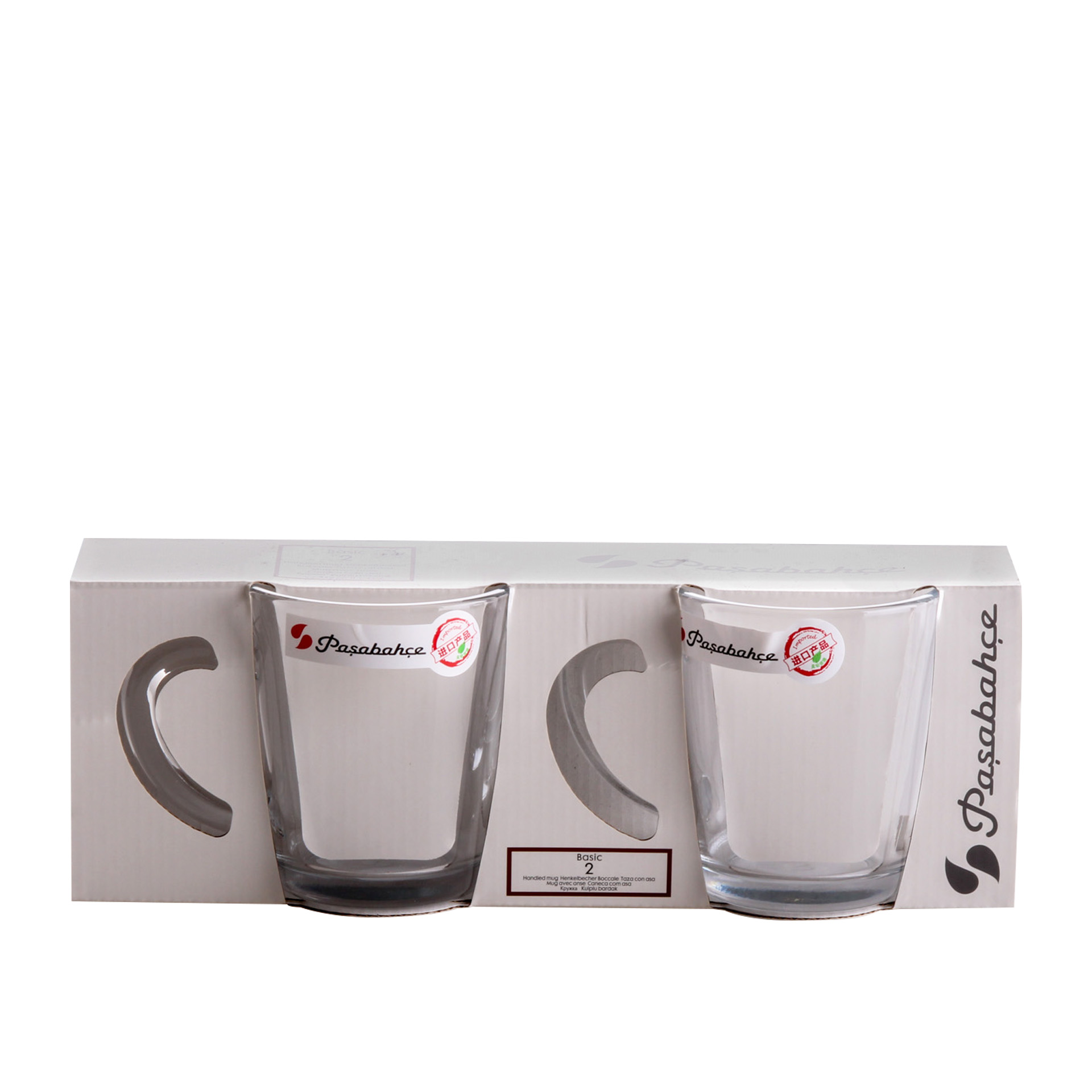 Caneca com Asa Basic 340ml 8.9X10cm Pack 2
