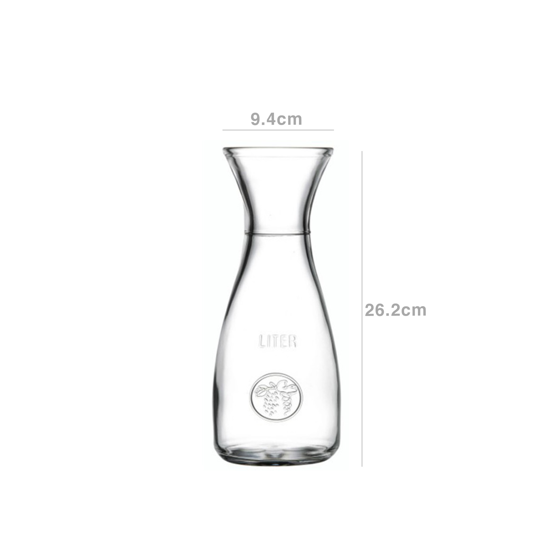 Decanter Vidro Bacchus 1000ml 9.4X26.2cm