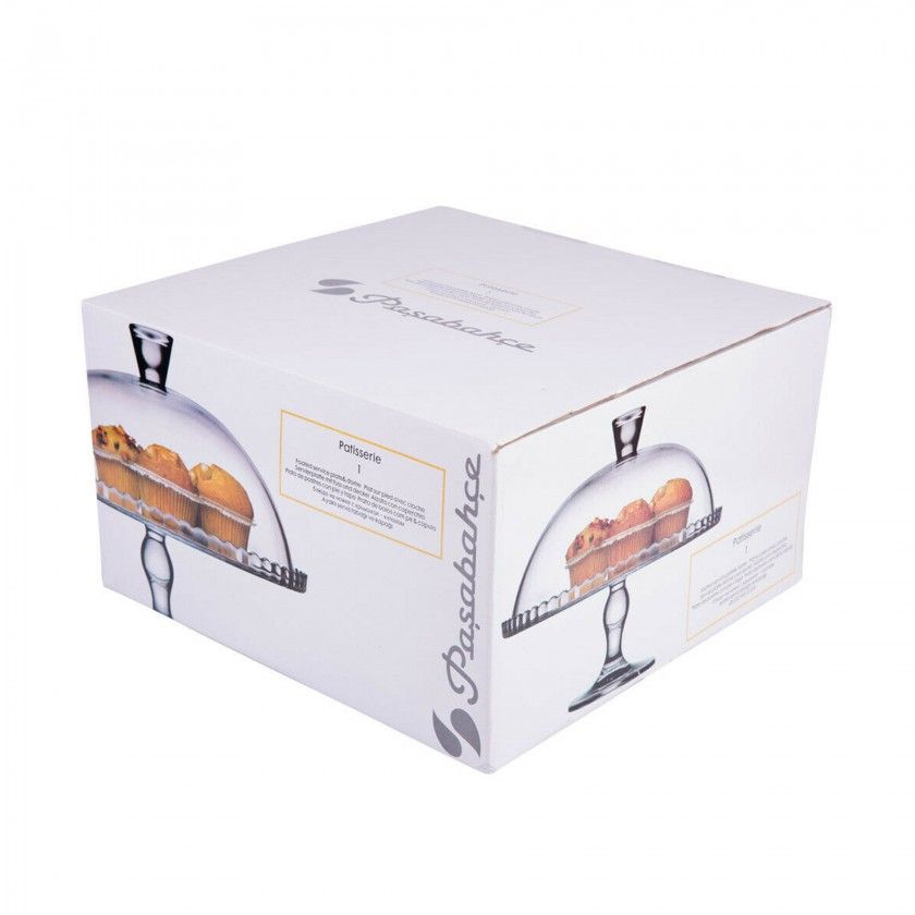 Queijeira Vidro Pâtisserie com Pé 32.2X26X32.2cm Queijeira Vidro Pâtisserie com Pé 32.2X26X32.2cm