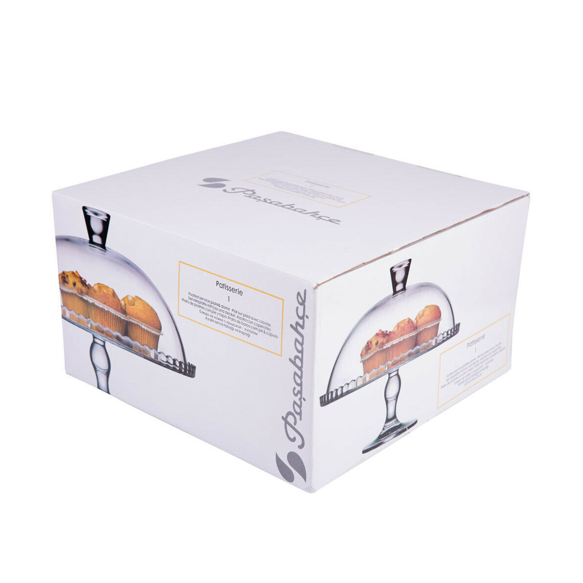 Queijeira Vidro Pâtisserie com Pé 32.2X26X32.2cm