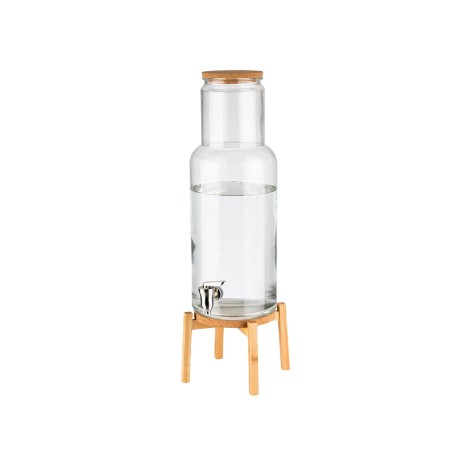 Dispensador Bebidas Vidro Nordic Wood 7500ml 23X23X60.5cm - Image product