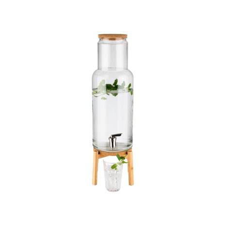 Dispensador Bebidas Vidro Nordic Wood 7500ml 23X23X60.5cm - Image product