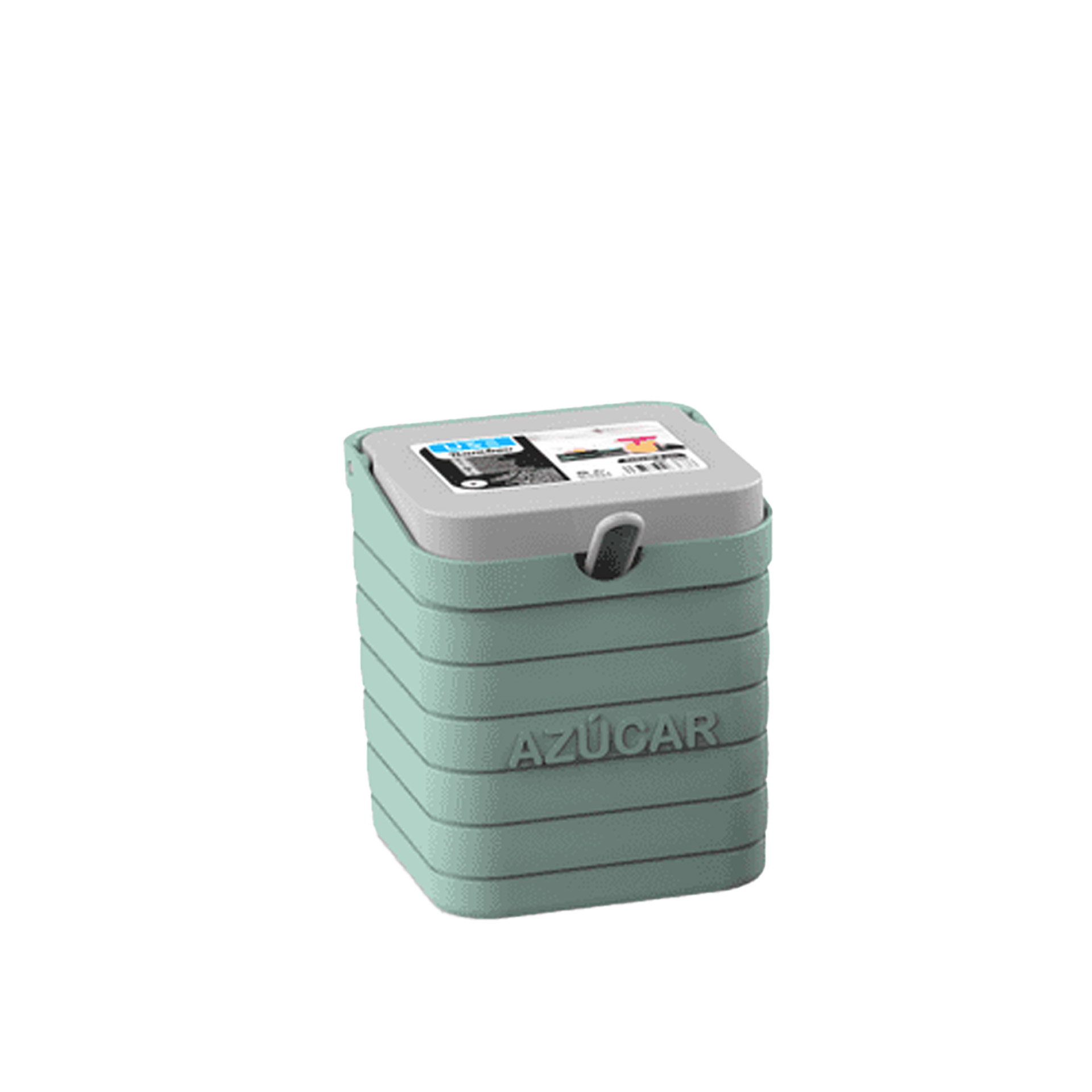 Saleiro Bamboo Pastel 14X10X10cm