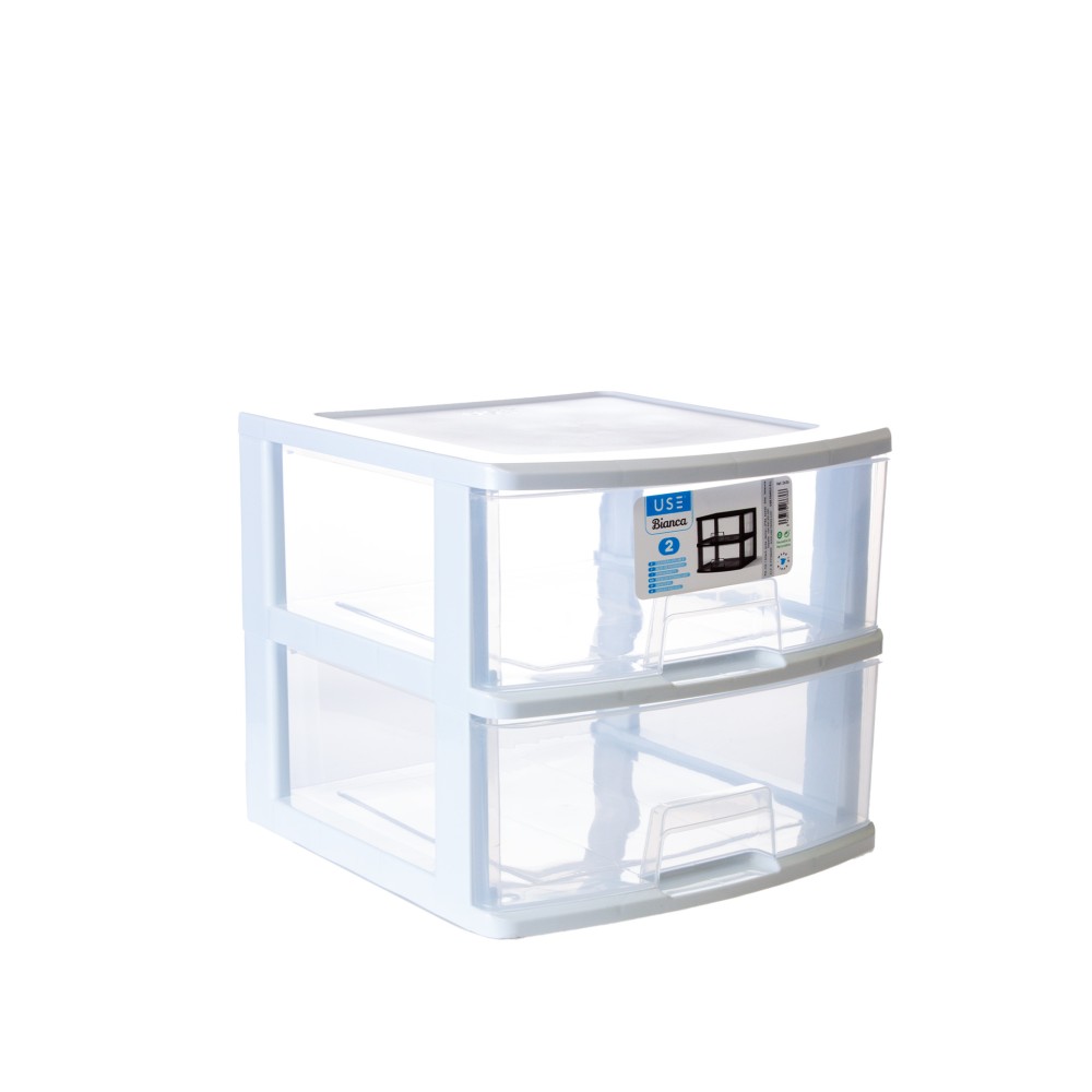 Caixa Organizadora Bianca 2 Gavetas 39X39X34cm