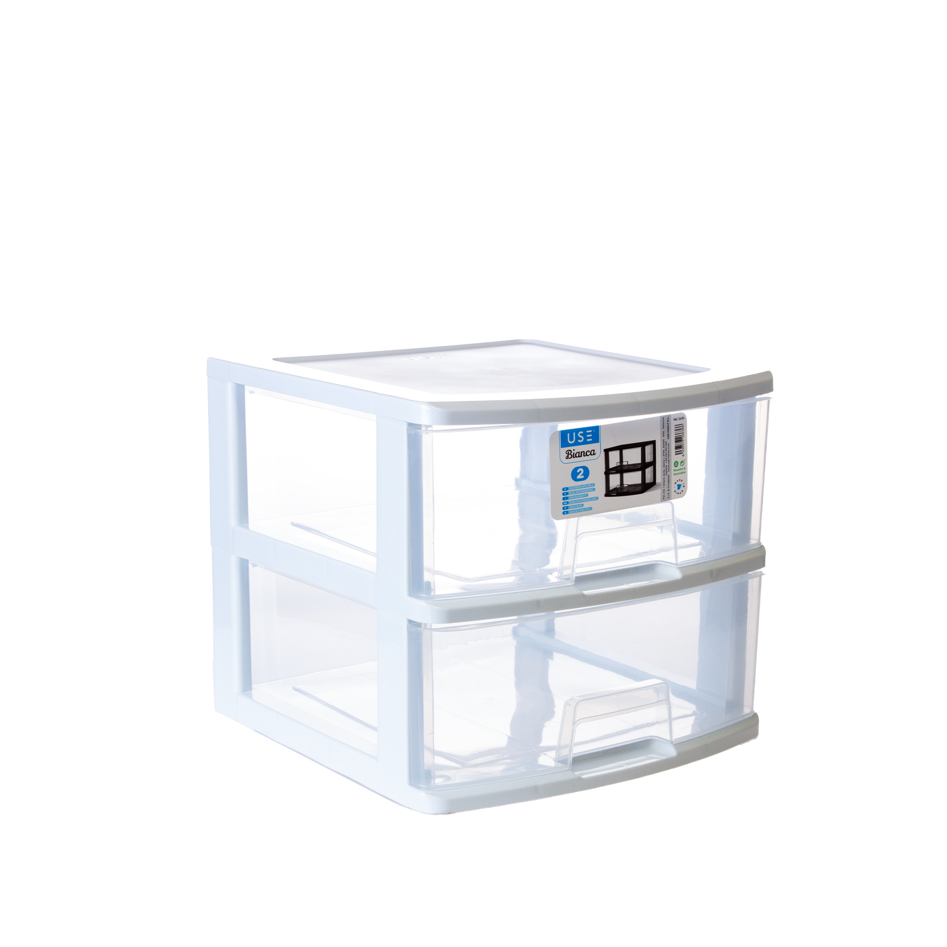 Caixa Organizadora Bianca 2 Gavetas 39X39X34cm