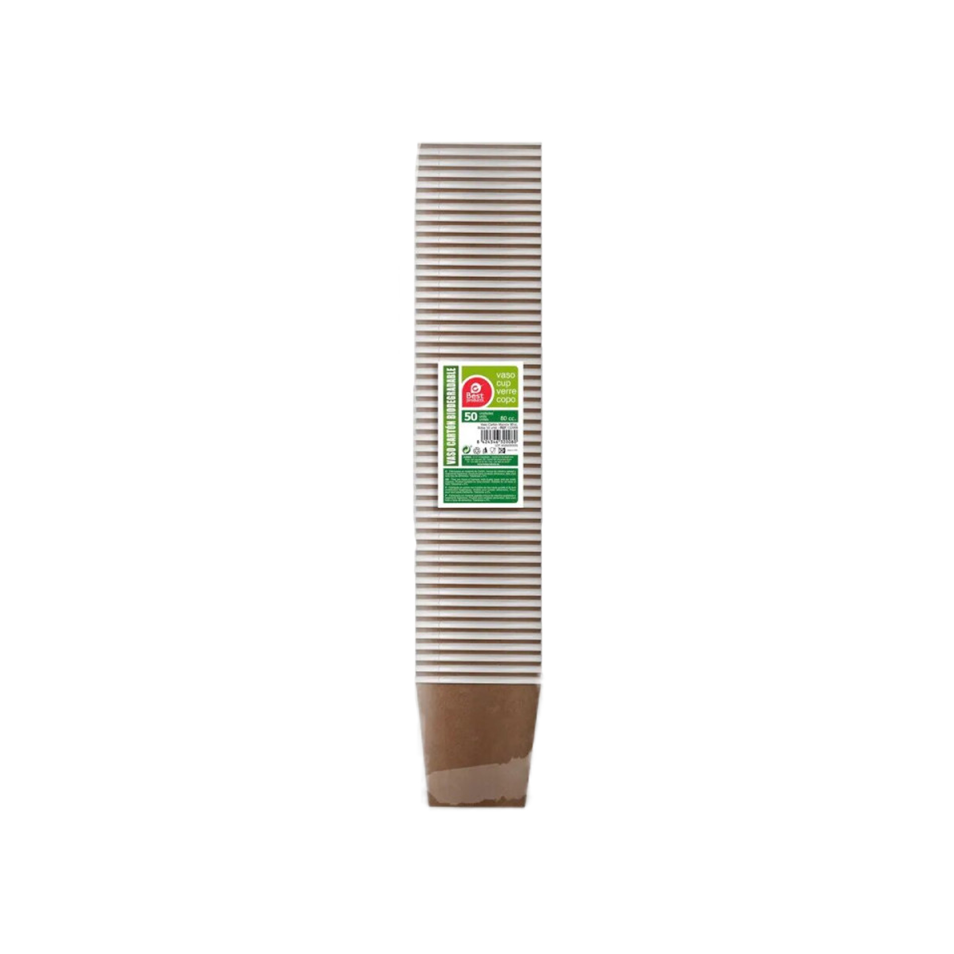 Copo Cartão Café Castanho 80ml Pack 30