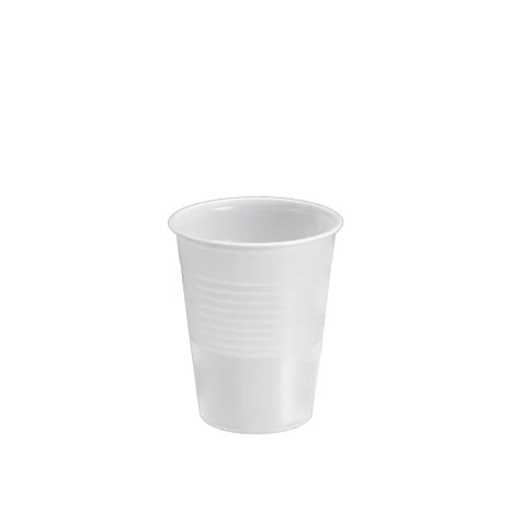 Copo Plástico Reutilizável Branco 200ml Pack 15 - Image product