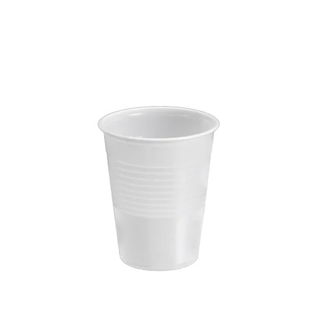 Copo Plástico Reutilizável Branco 250ml Pack 50 - Image product
