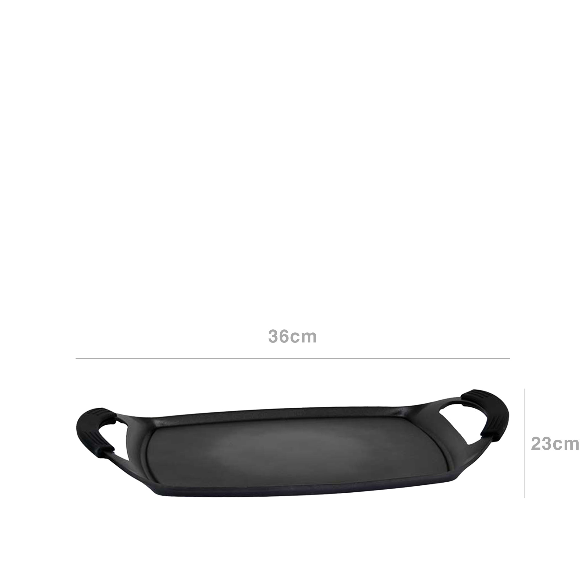 Placa Grill Antiaderente Diet Cook Black 36X23X1.5cm