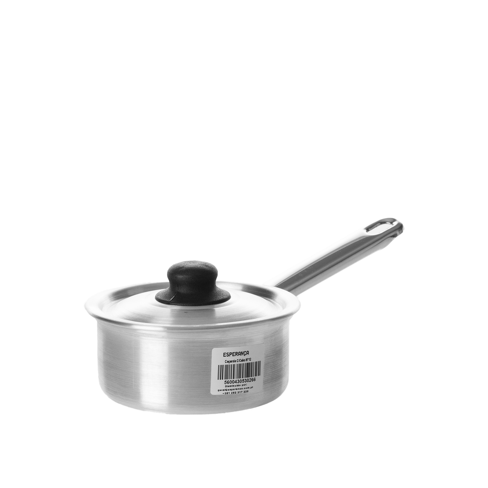 Caçarola Alumínio com Cabo com Tampa 600ml N.12