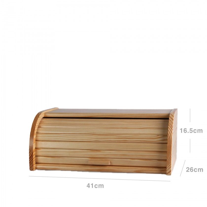 Caixa Pão Madeira Verniz Classic 41X26X16.5cm Caixa Pão Madeira Verniz Classic 41X26X16.5cm
