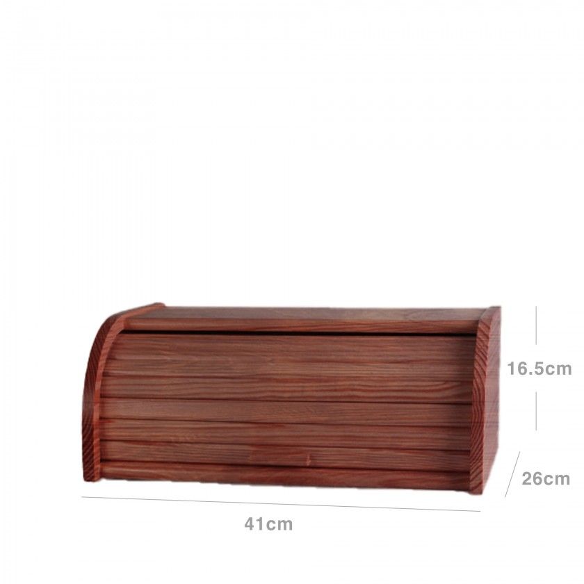 Caixa Pão Madeira Escura Classic 41X26X16.5cm Caixa Pão Madeira Escura Classic 41X26X16.5cm