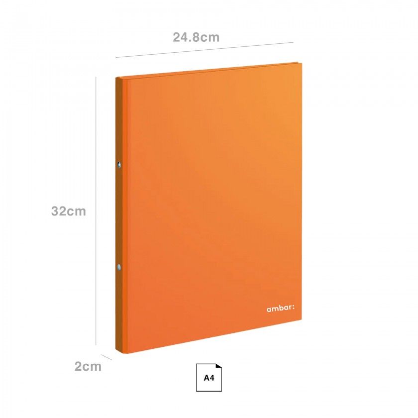Pasta Dossier Ambar Ideas Liso A4 24.8X2X32cm Pasta Dossier Ambar Ideas Liso A4 24.8X2X32cm