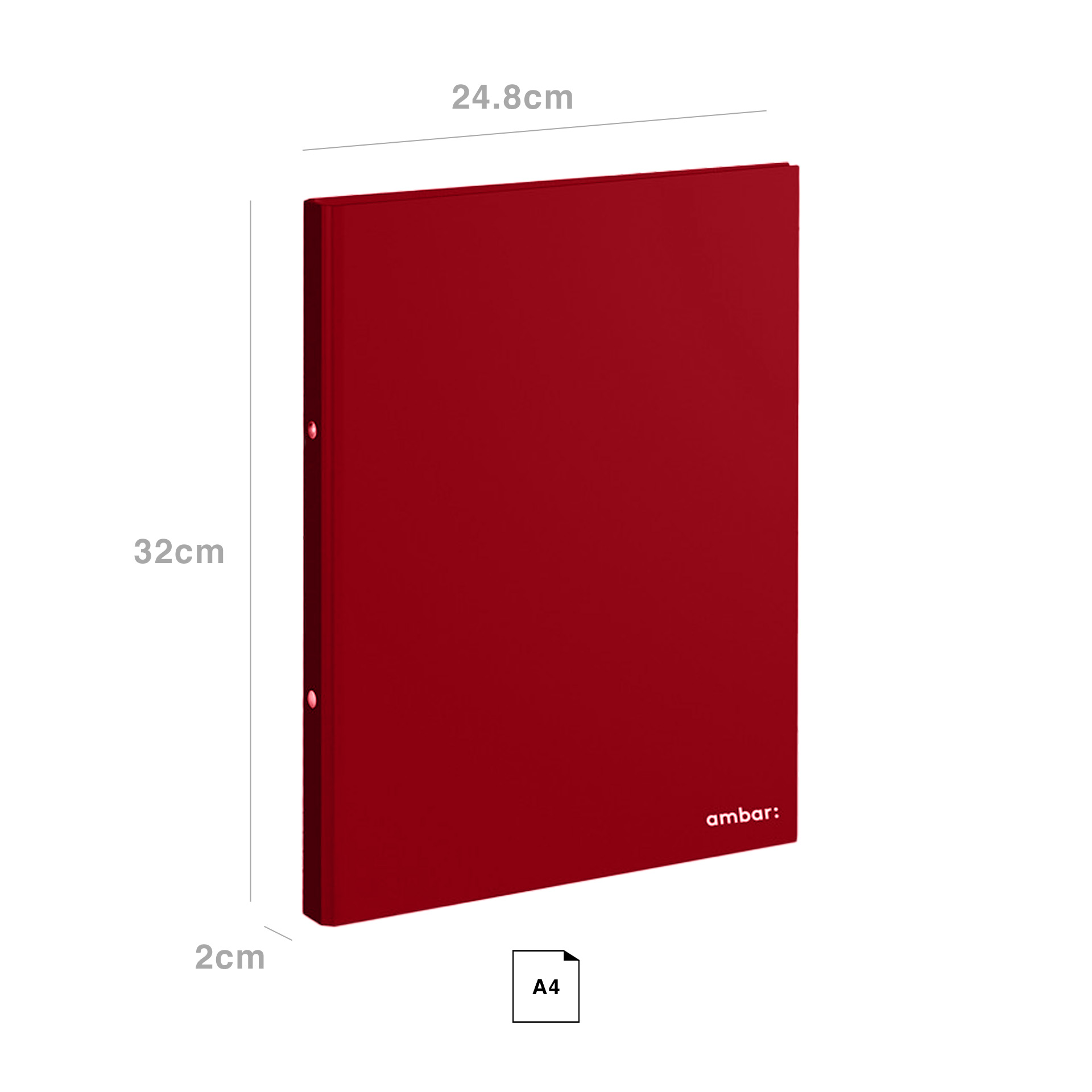 Pasta Dossier Ambar Ideas Liso A4 24.8X2X32cm
