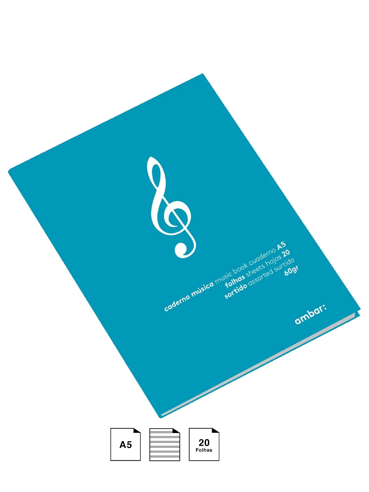 Caderno Música School 20 Folhas