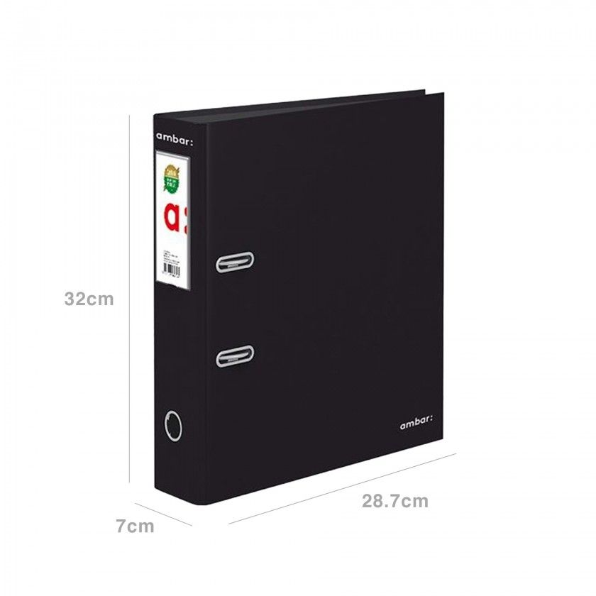 Pasta Arquivo L/L Ambar Lisa A4 Preto Pasta Arquivo L/L Ambar Lisa A4 Preto