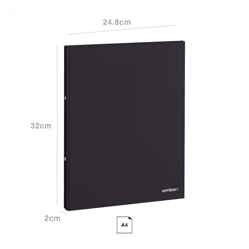 Pasta Dossier Ambar Ideas Liso A4 24.8X2X32cm Pasta Dossier Ambar Ideas Liso A4 24.8X2X32cm