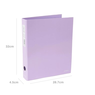 Pasta Arquivo L/E Ambar ClassroomMates A4 Pastel Roxo
