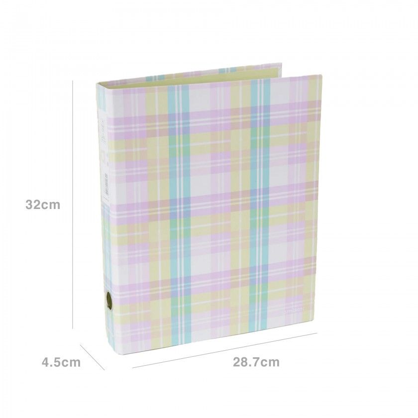 Pasta Arquivo L/E Ambar ClassroomMates A4 Pastel Xadrez