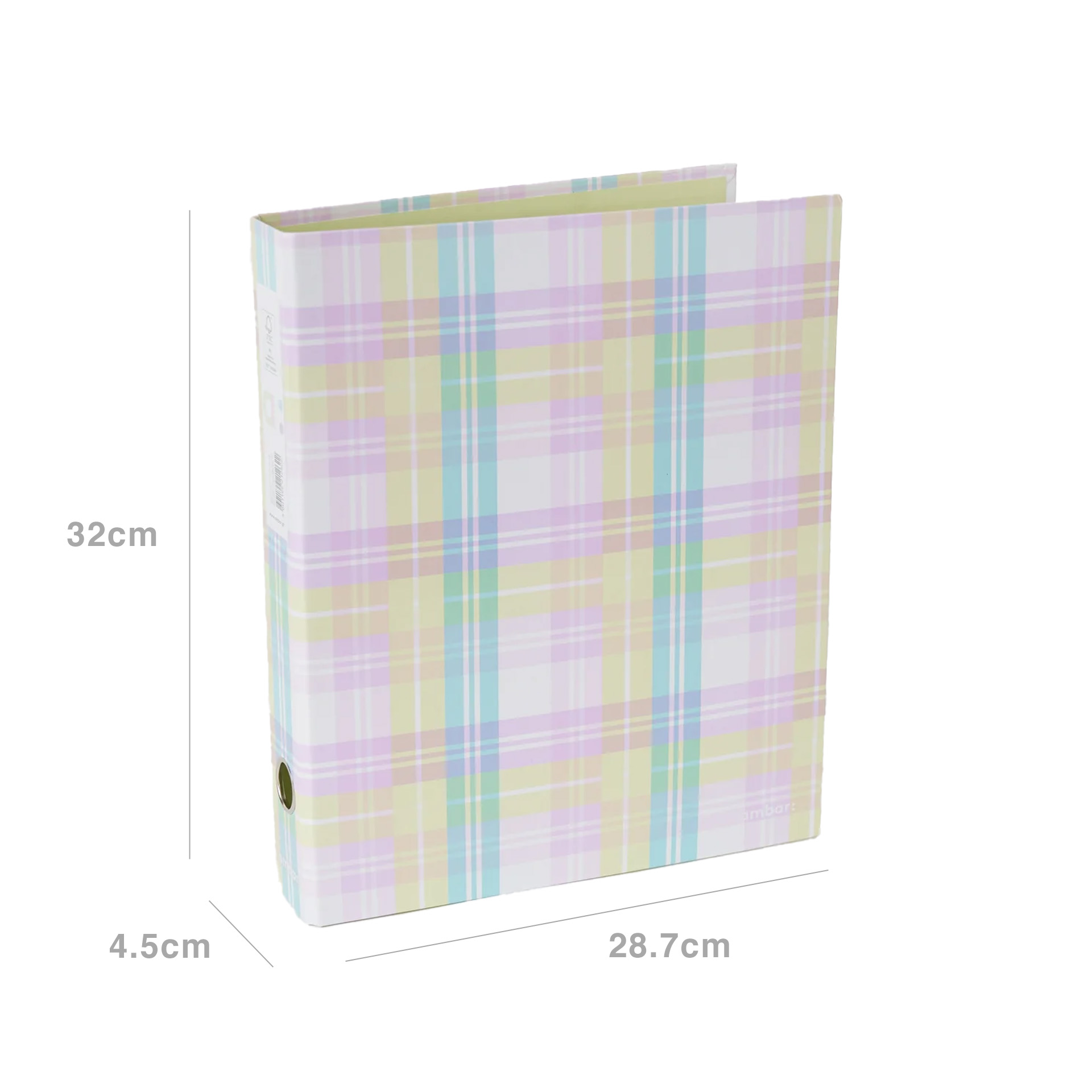 Pasta Arquivo L/E Ambar ClassroomMates A4 Pastel Xadrez