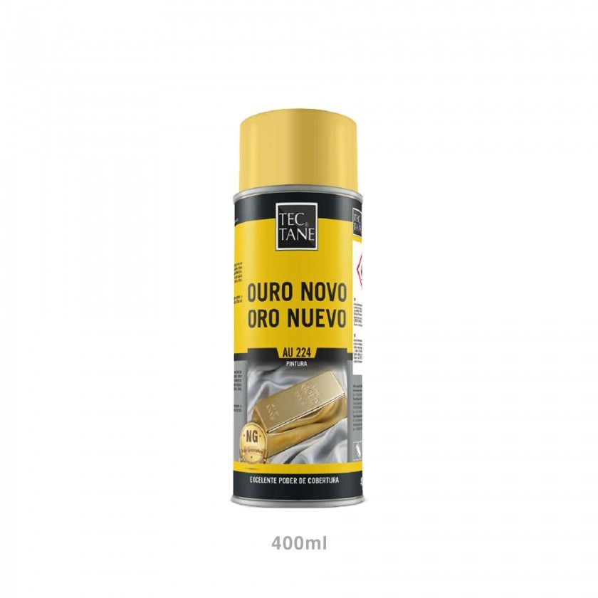 Spray Pintura Efeito Ouro Novo AU224 400ml Spray Pintura Efeito Ouro Novo AU224 400ml