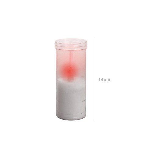 Círio Elétrico Recarga Branco 300 Dias 14cm - Image product