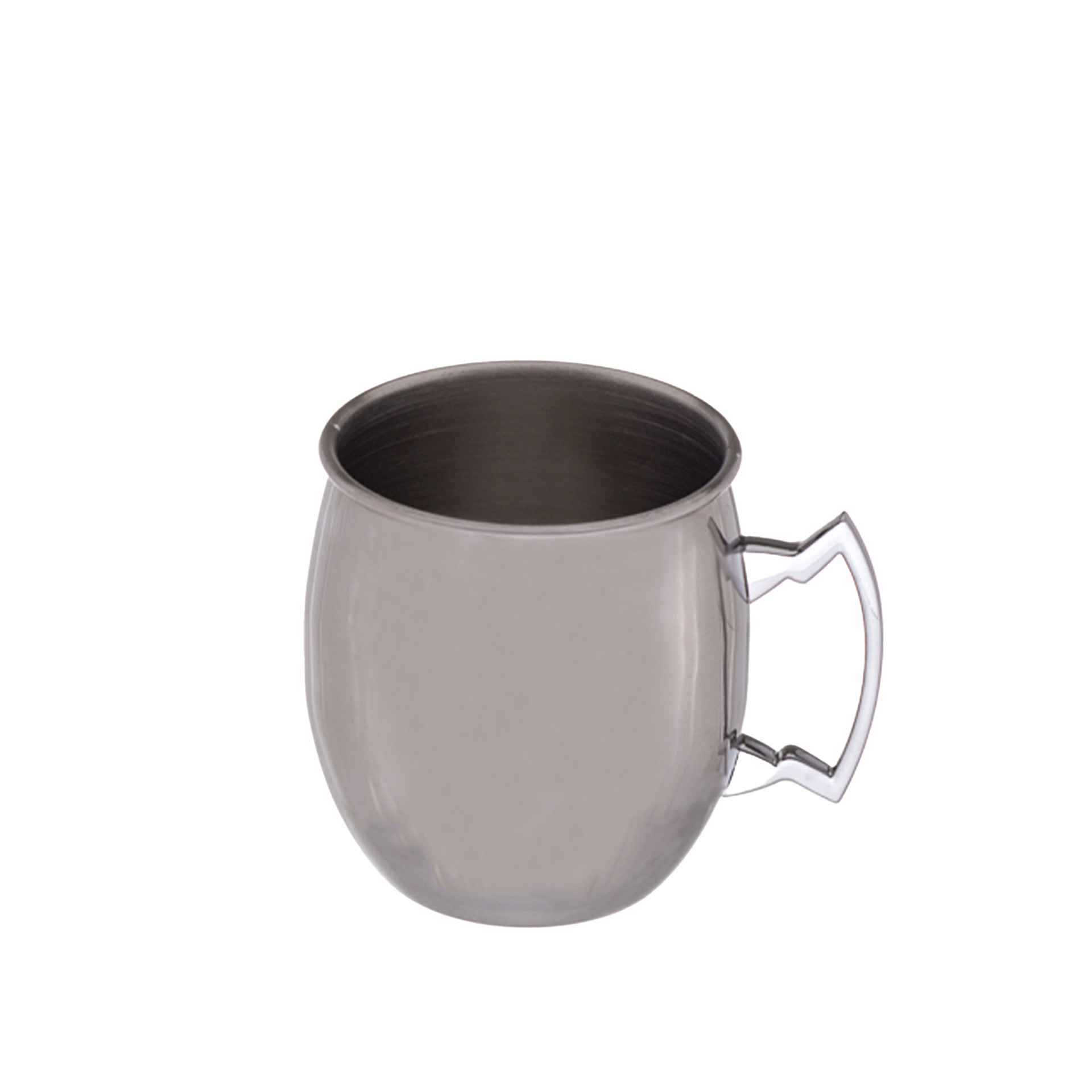 Caneca Cerveja Inox Liso Redondo 550ml 8.5X10cm