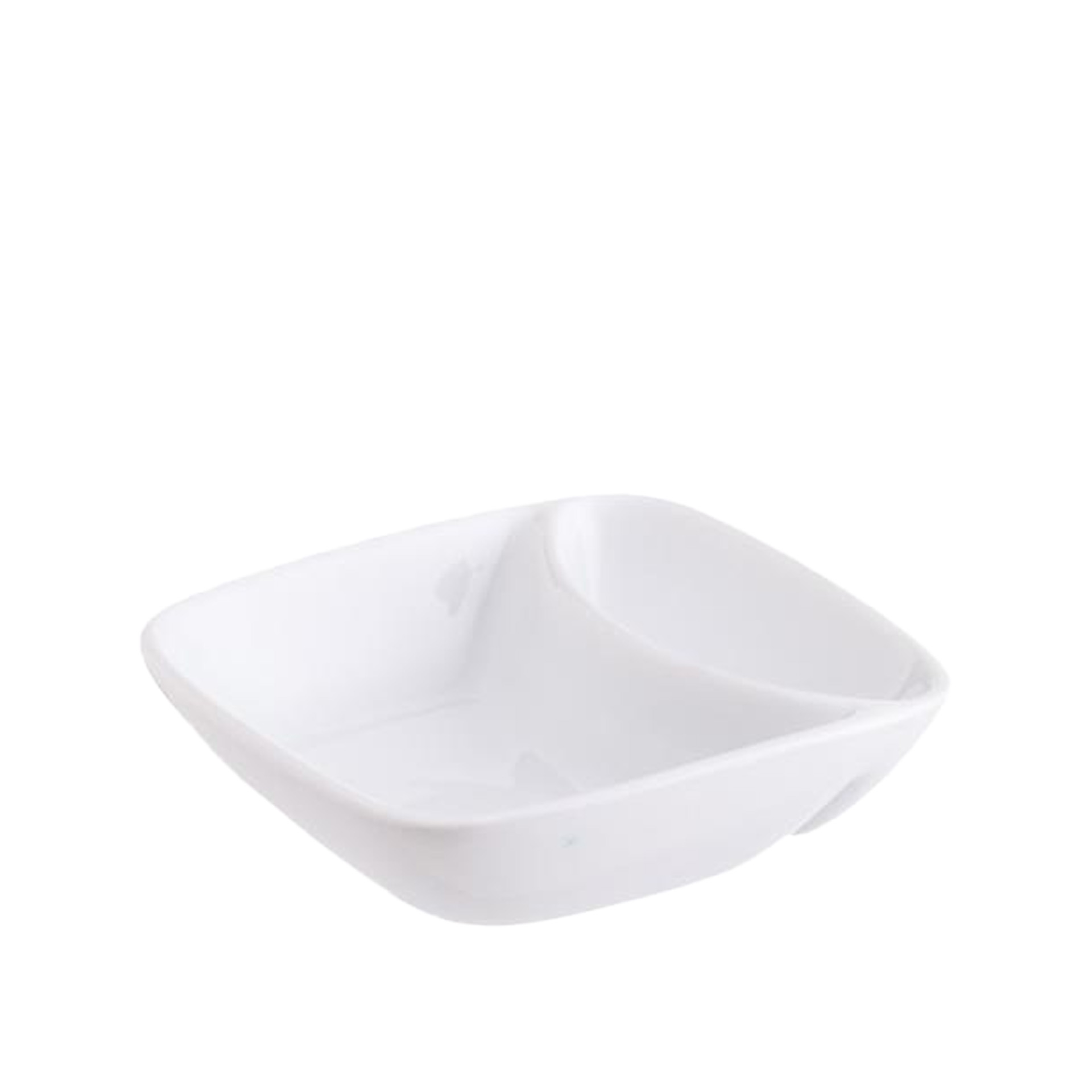 Azeitoneira Porcelana 2 Divisões Quadrada 12.5X3.2cm