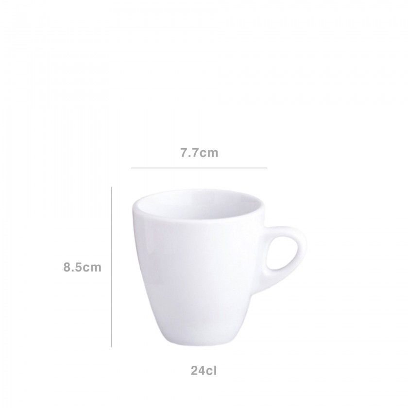 Chávena Chá / Meia Leite Porcelana Madrid 240ml 7.7X8.5cm Chávena Chá / Meia Leite Porcelana Madrid 240ml 7.7X8.5cm