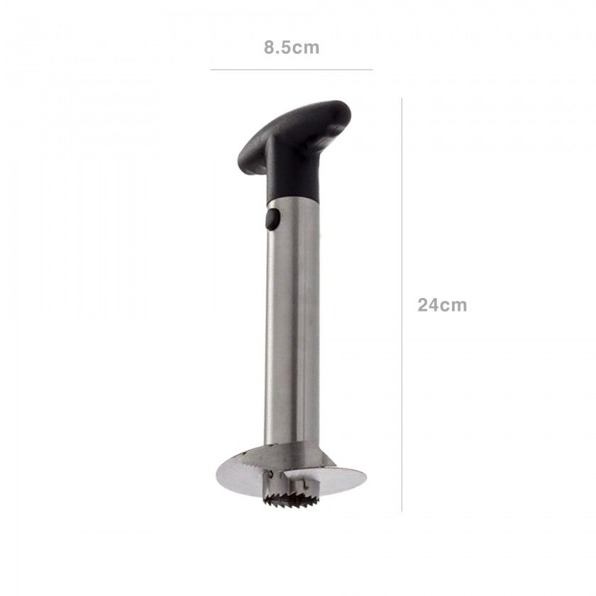 Descaroçador Ananás Inox Redondo 8.5X24cm Descaroçador Ananás Inox Redondo 8.5X24cm